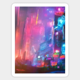 Japan Neon City Lights Magnet